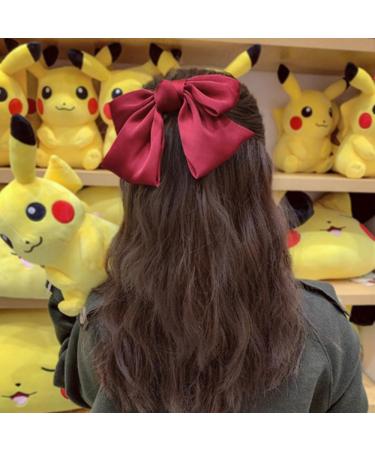 1pc Hairpin Bow for Women Spring Clip Spring Clip Hair Clip Hair Clip Satin Hairpin Bow Headpiece Hair Accessories for Women Girls Daily Wearing Dark Green - Buy Online on GoSupps.com