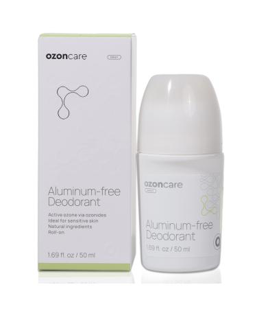 Ozone Infused Aluminum-Free Deodorant - Roll On Natural Deodorant for Women & Men Odor Control Promotes Smooth & Healthy Skin - Armpits Skin Care VEGAN Paraben Free - 1.69FlOz/50ml 1.69 Fl Oz (Pack of 1)