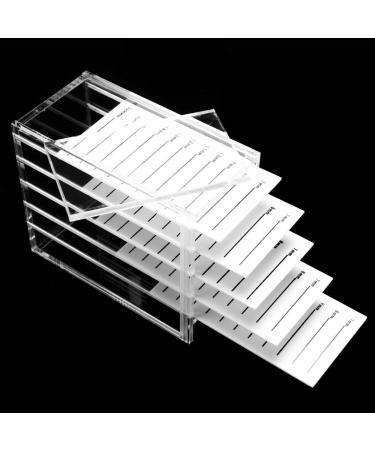 5 Layer Clear Acrylic Eyelash Storage Box | False Lash Case & Organizer - Buy Online on GoSupps.com