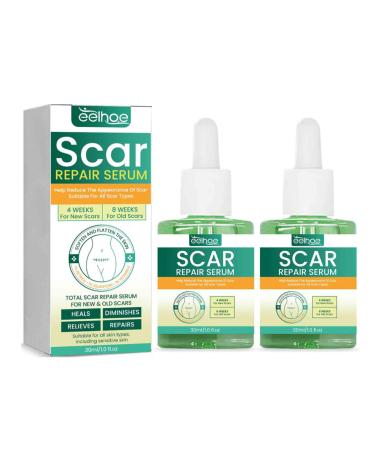 Scar Repair Serum - Scar Treatment Serum for Old and New Scars Scar Repair Essence for Men and Women Reduce and Repair Skin Scar (2pcs)