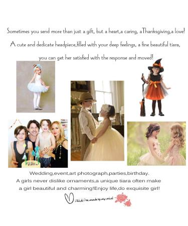 Shop IYOU Princess White Flower Headpiece | Pearl & Crystal Bridal Hair Accessories for Flower Girl | International Shipping - Buy Online on GoSupps.com