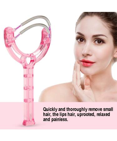 Handheld Face Roller Epilator Facial Hair Face Removal 2 Colors Portable Face Lips Hair Epilator Removal Plastic Spring Device Beauty Tool () Pink - Buy Online on GoSupps.com