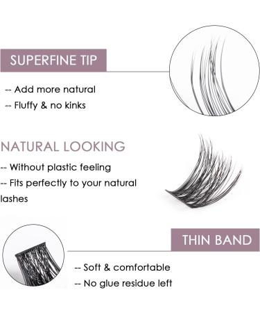 Lash Extension Kit 72 Cluster Individual Natural Lashes with Bond & Seal, Tweezers, Glue Remover | Easy DIY at Home 10-16mm C/D Curl - OP01 - Buy Online on GoSupps.com