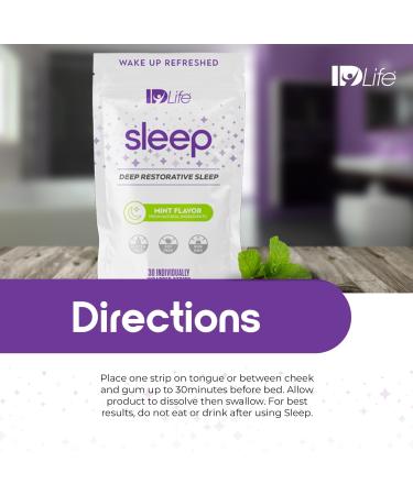 IDLife - Sleep Aid for Grown-Ups - Non-GMO - Non-Habit Forming - Gentle Blend with Melatonin, L-Theanine, and 5HTP - 30 Individually Wrapped Strips - Buy Online on GoSupps.com