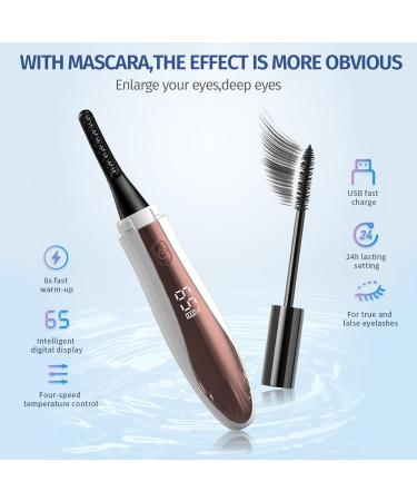 Eyelash Curler Long-Lasting Curl Heated Eyelash Curler Instant Heat-Up Eyelash Curler With Comb The effect Is Obvious Easy To Use Built-in Safety Features Safe For Lashes Portable And Compact(01 147g) 01 147g - Buy Online on GoSupps.com
