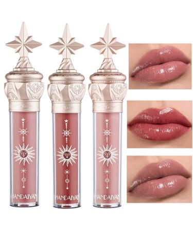 Tinted Lip Balm - Mirror Gloss Lip Stain/Lip Plumper Gloss/Moisturizin Nude Lipstick Liquid Lipsticks (Milky Peachy Pink 706)