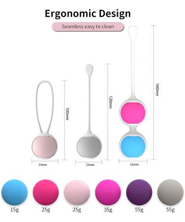 Shop Kegel Balls for Tightening | 6-Weight Exercise Kit for Bladder Control & Pelvic Floor Strength - Silicone Kegel Balls for All Levels - Buy Online on GoSupps.com