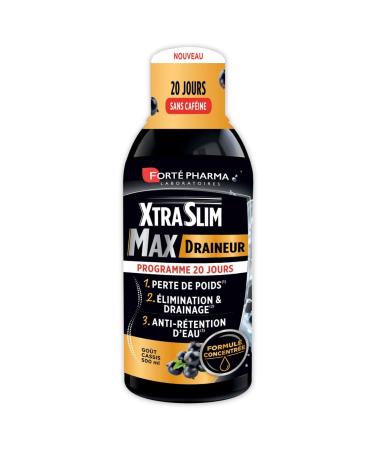 Forté Pharma - XtraSlim Max Drainer | Food Supplement Drink Fat Burner, Elimination, Slimming, Water Retention | Ash, Dandeli