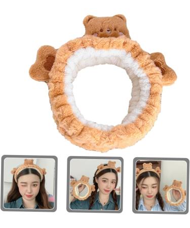PLAFOPE Bear Face Wash Headband Make up Headbands Bear Headband Spa Hair Band Facial Headbands Spa Headbands Headband for Washing Face Skincare Headbands Makeup Headband - Buy Online on GoSupps.com