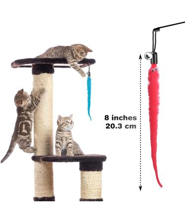 Buy Cobee Cat Toys - 12 Pack Furry Worms with Bells | Interactive Refill for Kitten Training | International Shipping - Buy Online on GoSupps.com