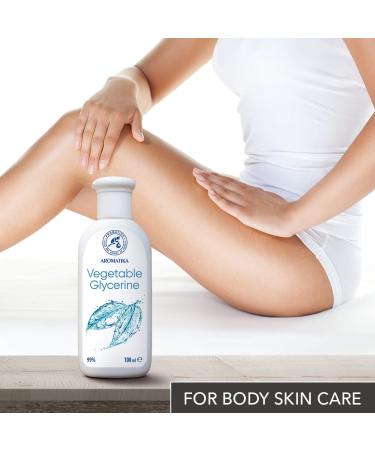 AROMATIKA Vegetable Glycerin 3.4 Fl Oz - 99% Pure Liquid for Face Body & Hair Care | International Shipping - Buy Online on GoSupps.com