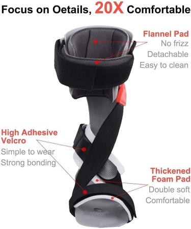 Adjustable Foot Drop Orthosis - X-Large Left Foot Stabilizer & Support | Sleep Ankle Brace for Optimal Posture - Buy Online on GoSupps.com
