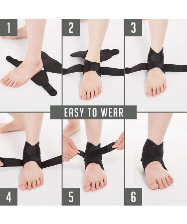 Ankle Support Compression Brace | Injury Protection & Pain Relief - International Shipping - Buy Online on GoSupps.com