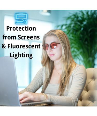 Family Tree Remedies FL-41 Migraine Glasses for Light Sensitivity/Photophobia Indoor/Outdoor Transitional Lens Tortoise Frame with Soft Case - Buy Online on GoSupps.com