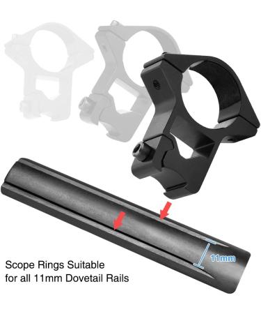 CVLIFE 1 Inch High Profile Dovetail Scope Rings for 3/8 & 11mm Rails - 2 Pieces - Buy Online on GoSupps.com