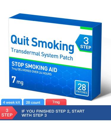 Quit Smoking with Ease: Step 3 Stop Smoking Patches - 28 Patches (7mg) - Buy Online on GoSupps.com