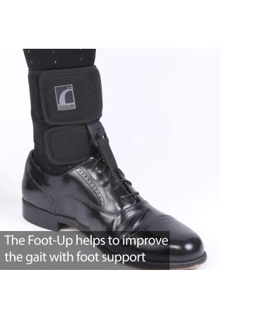 Ossur Foot-Up Drop Foot Brace | AFO for Drop Foot Support - Lightweight & Adjustable Wrap for All-Day Comfort | Breathable Material for Walking | Black Large - Buy Online on GoSupps.com