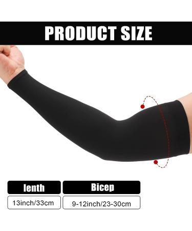 4 Pcs Adult Breathable Line Sleeves - White and Black | Comfortable Compression Arm Covers for Women, Men, and Kids - Buy Online on GoSupps.com