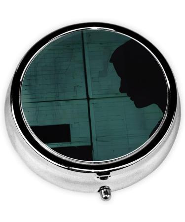 Hacker Attack Printed Mini Round Pill Box | 3 Compartment Travel Pill Organizer | Portable Medicine Case for Home & Office - Buy Online on GoSupps.com