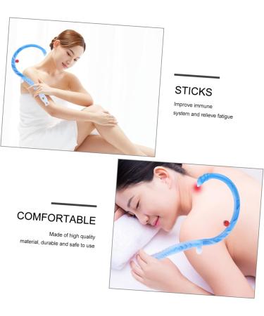 Beaupretty 2-Pack Hook Back Massage Device - Self Muscle & Foot Massage Tool Neck & Trigger Massage Handy 46.5x27cm Blue - Buy Online on GoSupps.com