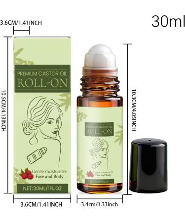 Natural Hair Growth Oil 30ml Anti-Hair Loss Treatment Roll-On Scalp Oil - Scalp Relief Roll-On Solution | For Women and Men with Straight Damaged Thinning and Dry Hair - Buy Online on GoSupps.com