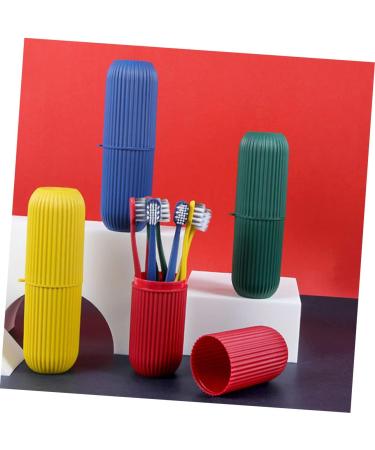 Minkissy Toothbrush Covers 8 Pack Blue Plastic for Sensitive Gums Travel & Whitening | Ideal Cleaning Solution for Households - Buy Online on GoSupps.com