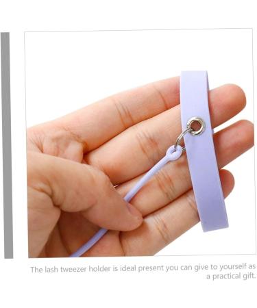 MAGICLULU Tweezers Silicone Bracelet Makeup Silicone Lash Tweezer Wristband Tweezers Protector for Lashes Useful Eyelash Tool Lash Separator Miss Purple Make up Extend - Buy Online on GoSupps.com