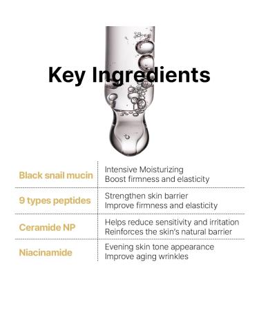 Farmstay Black Snail & Peptide 9 Perfect Toner + Cream Snail Mucin Toner for Elastic & Glow Skin Moisturizing & Anti-Aging Korean Skin Care for Women & Men - Buy Online on GoSupps.com