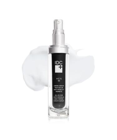 IDC Dermo Men G2 All-In-One Anti Aging Face Cream Serum for Men - 1 fl oz - Anti Wrinkle Face Eyes And Neck Firming And Tightening Cream - Vegan Hydrating Face Serum Anti Wrinkle Pore Refining