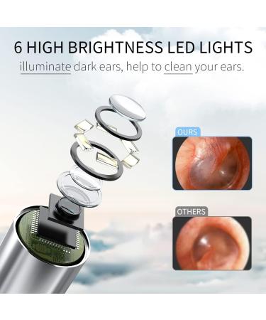 Wireless Ear Camera with 6 LED Lights | Ear Wax Removal Kit for Kids, Adults & Pets | Compatible with iPhone, iPad, Android | GPEESTRAC Pure Black - Buy Online on GoSupps.com