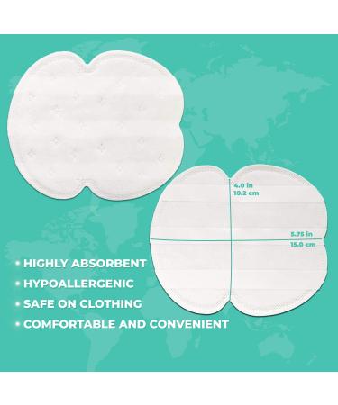 ZeroSweat Underarm Sweat Pads - Natural Disposable Absorbent Pads (Pack of 50) - 50 Count - Buy Online on GoSupps.com