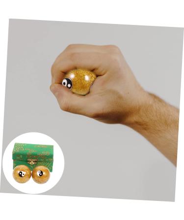 Beaupretty 2-Pack Chinese Massage Balls - Stress Relief Tools for Hand Exercises | Metal Massage Globes - Buy Online on GoSupps.com