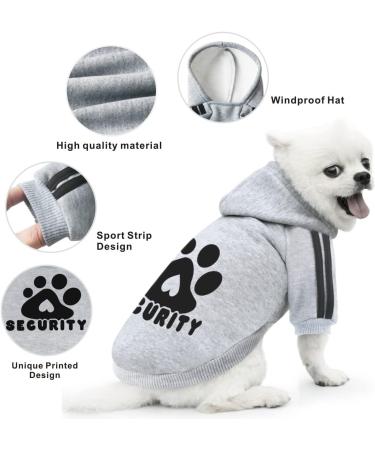 Dolahovy Dogs Hoodie - Stylish Winter Sweater Vest for Small & Medium Dogs Cats | Cozy Autumn Pet Outfit for Chihuahuas & Teddy Breeds - Size 3XL Gray - Buy Online on GoSupps.com