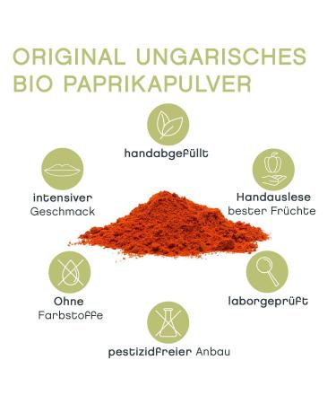 Organic Sweet Paprika Powder - Hungarian Premium Quality Hand-Picked 250g - Pfefferdieb  - Buy Online on GoSupps.com