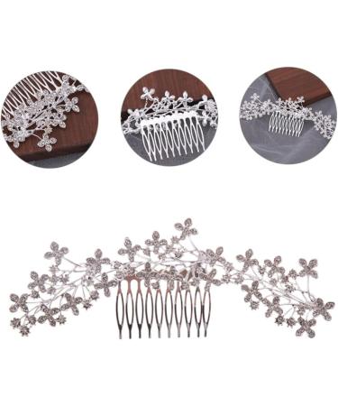 minkissy the Rhinestone Alloy Hair Comb Bridal Headpieces for Wedding hairpin Wedding Bridal Hair Comb bridal accessories Wedding Flower Hair Comb bride decorate the Accessories - Buy Online on GoSupps.com