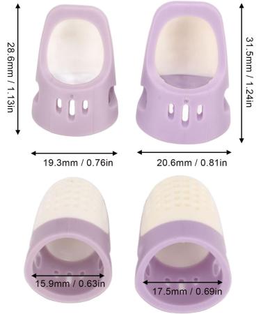 4 Pcs Rubber Finger Tips Guard Anti Slip Rubbers pad Gel Finger Protector Covers Caps Hand Finger Sleeves Protectors for Paper Sorting Page Turning Hand Sewing Money Counting - Buy Online on GoSupps.com