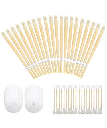 20ps Hopi Ear Candles Ear Wax Removal Candle Ear Candles for Wax Removal Ear Cleaner Ear Wax Remover Ear Wax Candles+10 Protective Disks+20 Cotton Swab