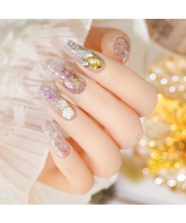 Irregular Seashell Slices Nail Art Flakes - Colorful Shell Supplies for UV Gel Manicure & DIY Crafts - Buy Online on GoSupps.com