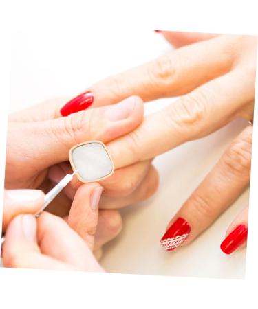 Palette Annulaires de Nail Art en R sine Effet Coquillage Lot de 2 Pi ces Grosse Taille Blanc et Rose Marbr pour Artistes et Amateurs de Manucure Usage Professionnel et Personnel - Buy Online on GoSupps.com