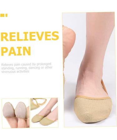4 Pairs Yoga Toe Protector Shoes Pads | Breathable Forefoot Cushion & Sweat-Absorbent Socks - Buy Online on GoSupps.com