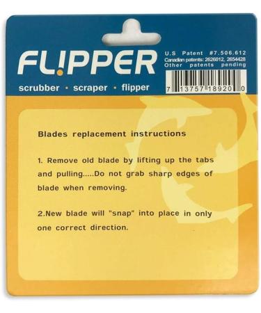 Flipper Aquarium Algae Magnet Cleaner Stainless Steel Replacement Blades (Double Pack) - Buy Online on GoSupps.com