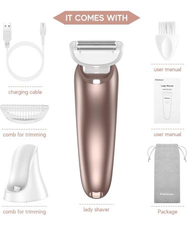 Painless Electric Lady Shaver - Cordless Wet & Dry Bikini Trimmer for Women - Rechargeable and Waterproof Body Shaver - Buy Online on GoSupps.com
