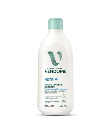 Laboratoires Vend me LABORATOIRES VEND ME - NUTRI V+ - Supergreasy Cleansing Cream - Gently Cleans & Protects The Skin Barrier - Nourishing & Protective Effect - Enriched With Aloe Vera - Dry To Very Dry Skin - 400ml