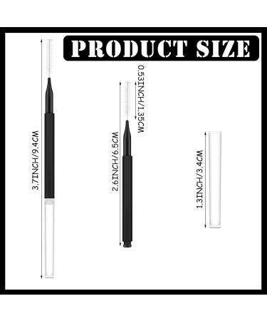 150 Pieces Micro Eyebrow Brush with Cap Brow Lamination Brush Eyebrow Spoolie Brush Comb Eyebrow Lash Lift Tools Lash Filler Eyelashes Extensions Eyebrows(Black) - Buy Online on GoSupps.com