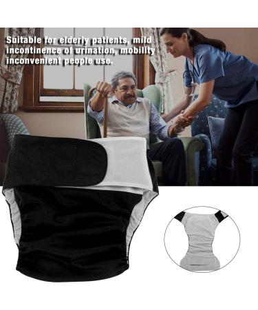 Dekaim Adult Cloth Diaper Nappy Protector | Waterproof Senior Diaper Cover | Adjustable Washable Liners for Men or Women - Black - Buy Online on GoSupps.com