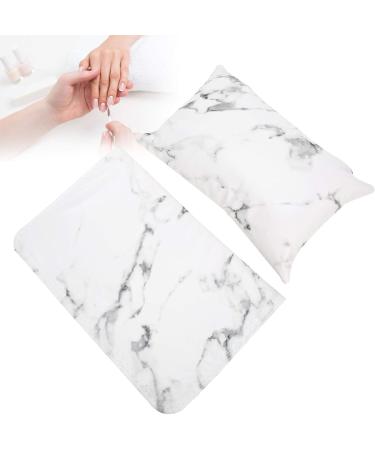 Different Gift Nail Art Hand Pad Easy To Store Effective Relief Beautiful And Practical Soft Leather Hand Rest Pillow Manicure Store for Home(white) - Buy Online on GoSupps.com