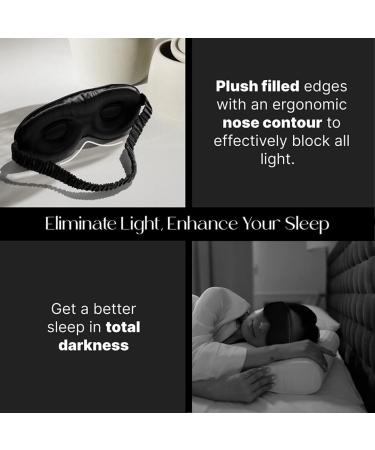 Premium 3D Eye Masks for Sleep | Weighted Silk Blindfolds for Men & Women | Travel Essentials for Restful Sleep - Buy Online on GoSupps.com
