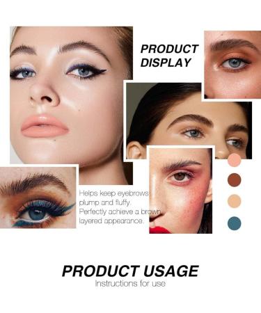 miduoidn Eyebrow Gel Styling Soap Wax Wild Sweat-Proof Eye Brow Cream with Trimmer Natural Defining Practical Eyebrow Makeup Eyes Kit - Buy Online on GoSupps.com