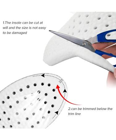 Memory Foam Shoe Insoles | Arch Support & Shock Absorption | Cropable & Cushioning | Men & Women US 5-10 - Buy Online on GoSupps.com