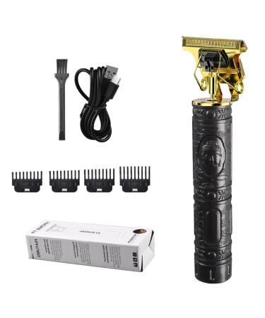 Hair Trimmer - Professional Men Hair Clippers Zero Gapped Cordless Hair Trimmer | Stainless Steel T-blaade Durabble Haircut Beard Trimmer & Grooming Kit for Men Black